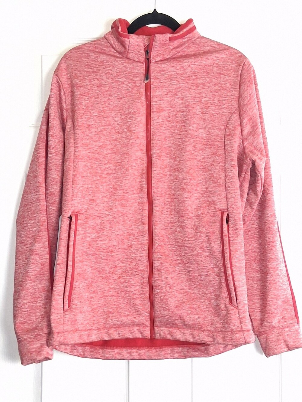 Antigua Heather Red Full Zip Golf Jacket